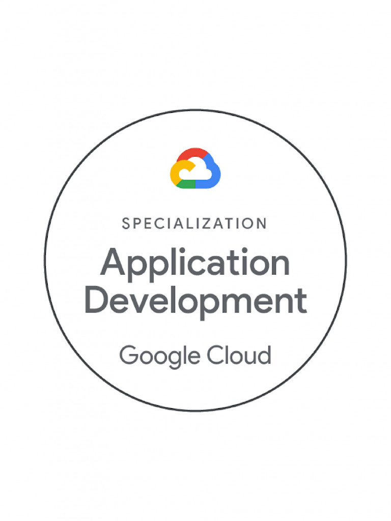 GCP Partner Specialization - Application Development Award
